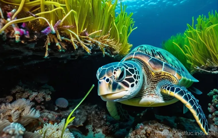 세인트루시아에서의 다이빙 자격증 - A breathtaking underwater scene in St. Lucia's crystal-clear, warm waters. The foreground features a...